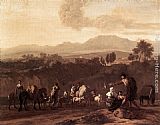Karel Dujardin Landscape in the Roman Campagna painting